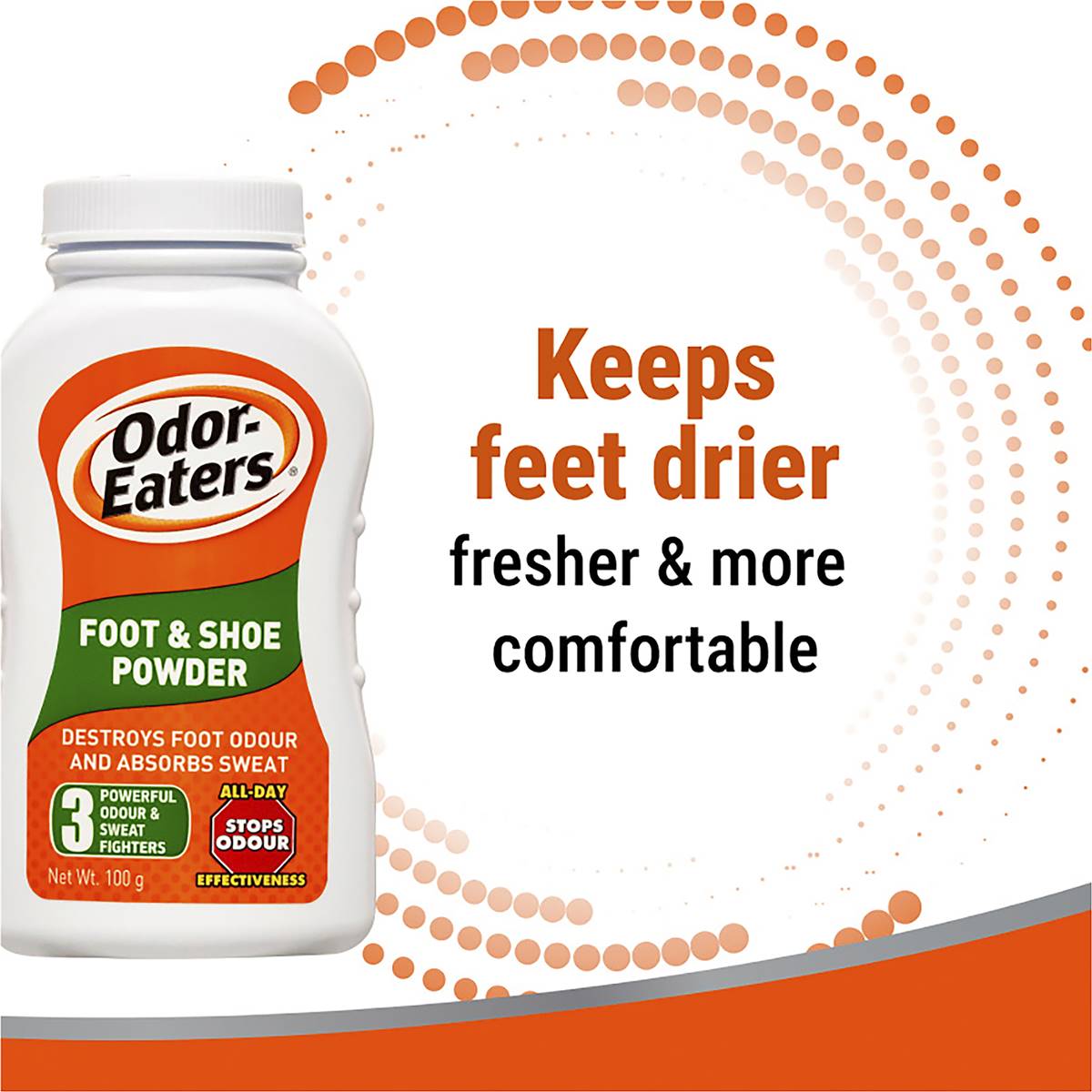Odor Eaters Foot & Shoe Powder 100g