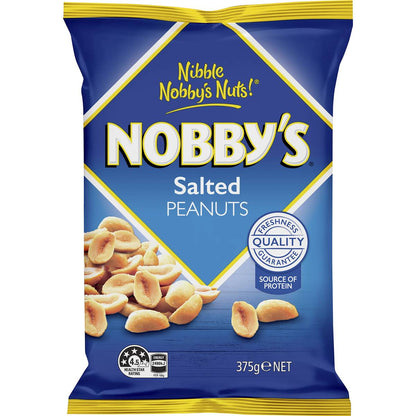 Nobby's Pre-Peeled Peanuts Party Bag Salted 375g