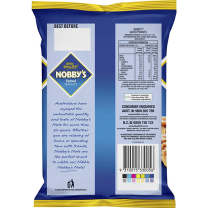 Nobby's Pre-Peeled Peanuts Party Bag Salted 375g