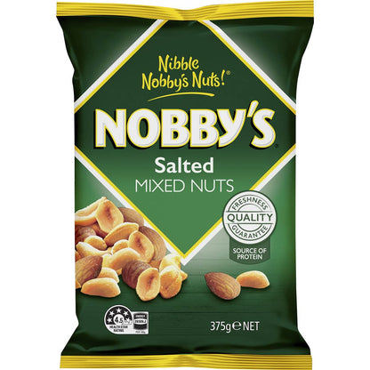 Nobby's Mixed Nuts Snack Mix Party Bag Salted 375g