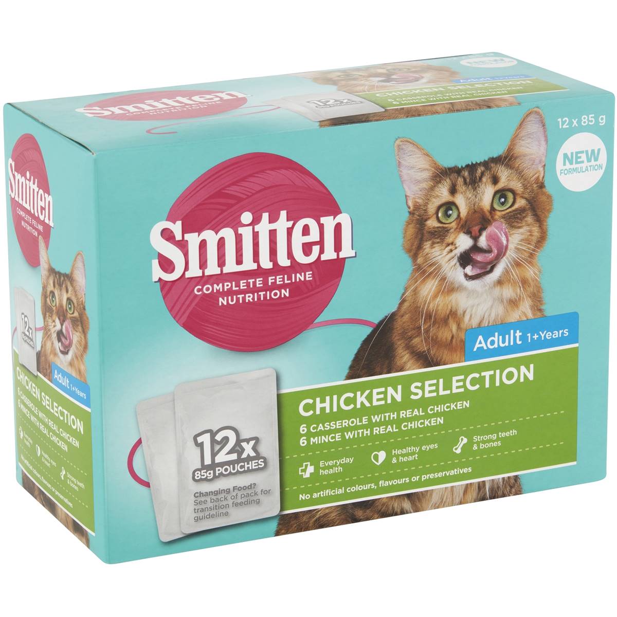 Smitten Chicken Selection Adult Wet Cat Food 12 Pack