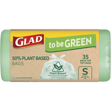 Glad To Be Green 50% Plant Based Wave Top Tidy Bags Small 35 Pack