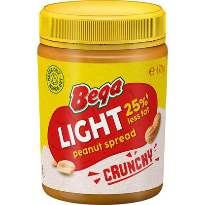 Bega Light Peanut Spread Crunchy 470g