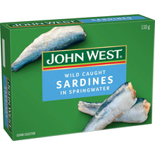 John West Wild Brisling Sardines In Springwater 110g