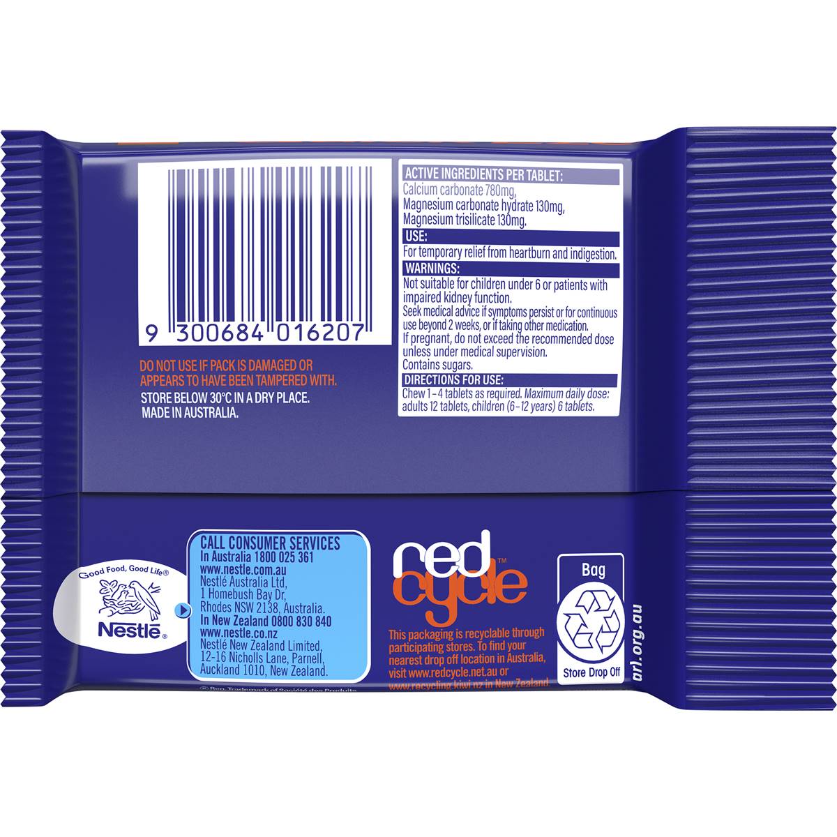 Quick-Eze Heartburn & Indigestion Relief Original 60 Pack