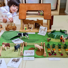 Tara Treasures Large Felt Farm Play Mat Playscape 80cm Farm Animal Toys Pretend & Imaginative Play Best Seller Most Loved in Store 3yrs+