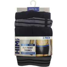 For Him Fly Front Trunks Xlarge Assorted 3 Pack