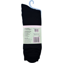 For Her Crew Socks Black Size 9-11 5 Pack