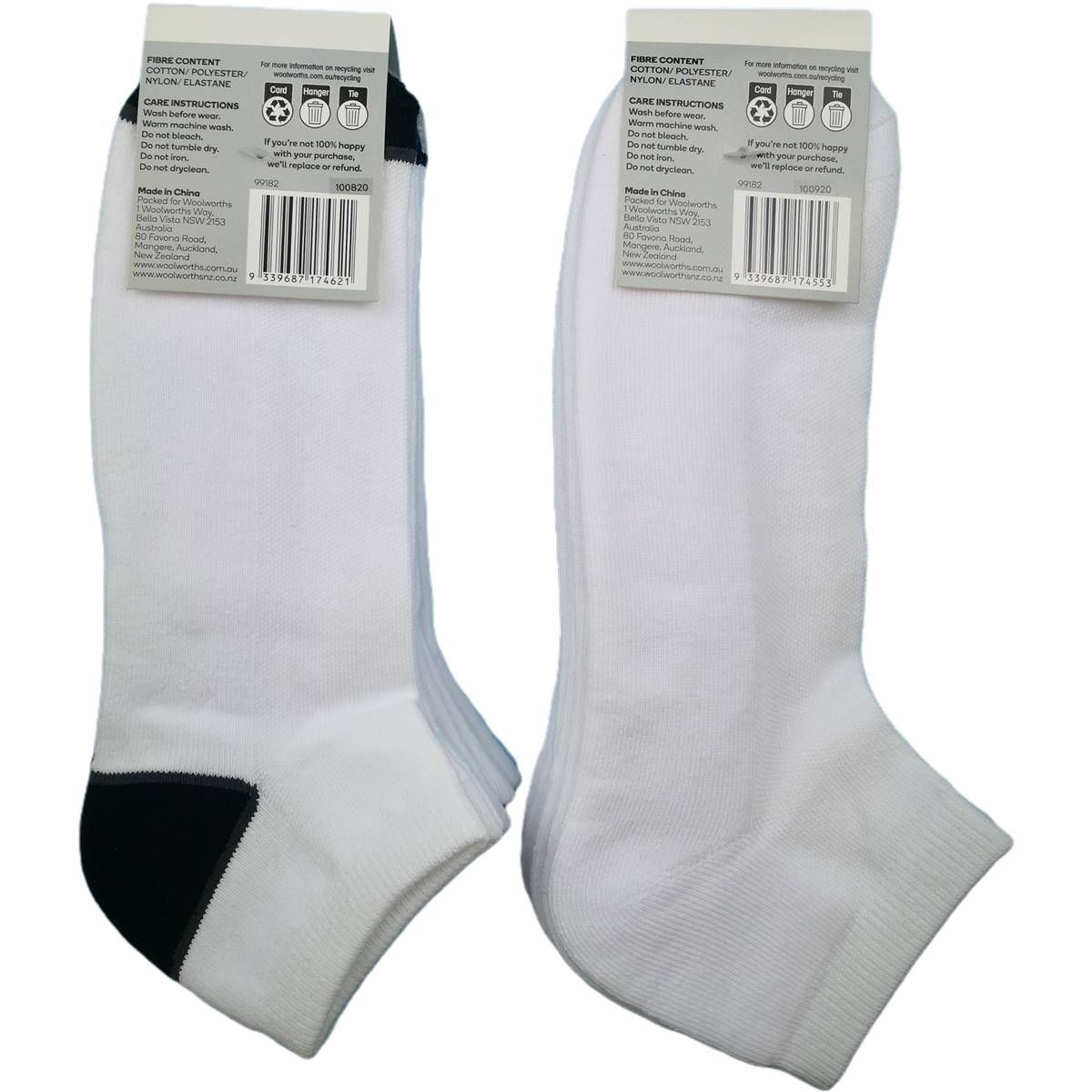 For Him Low Cut Sport Socks White Size 11-14 5 Pack