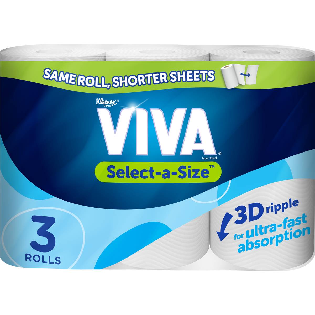 Viva Select-A-Size Paper Towels White 270 Sheets 3 Pack