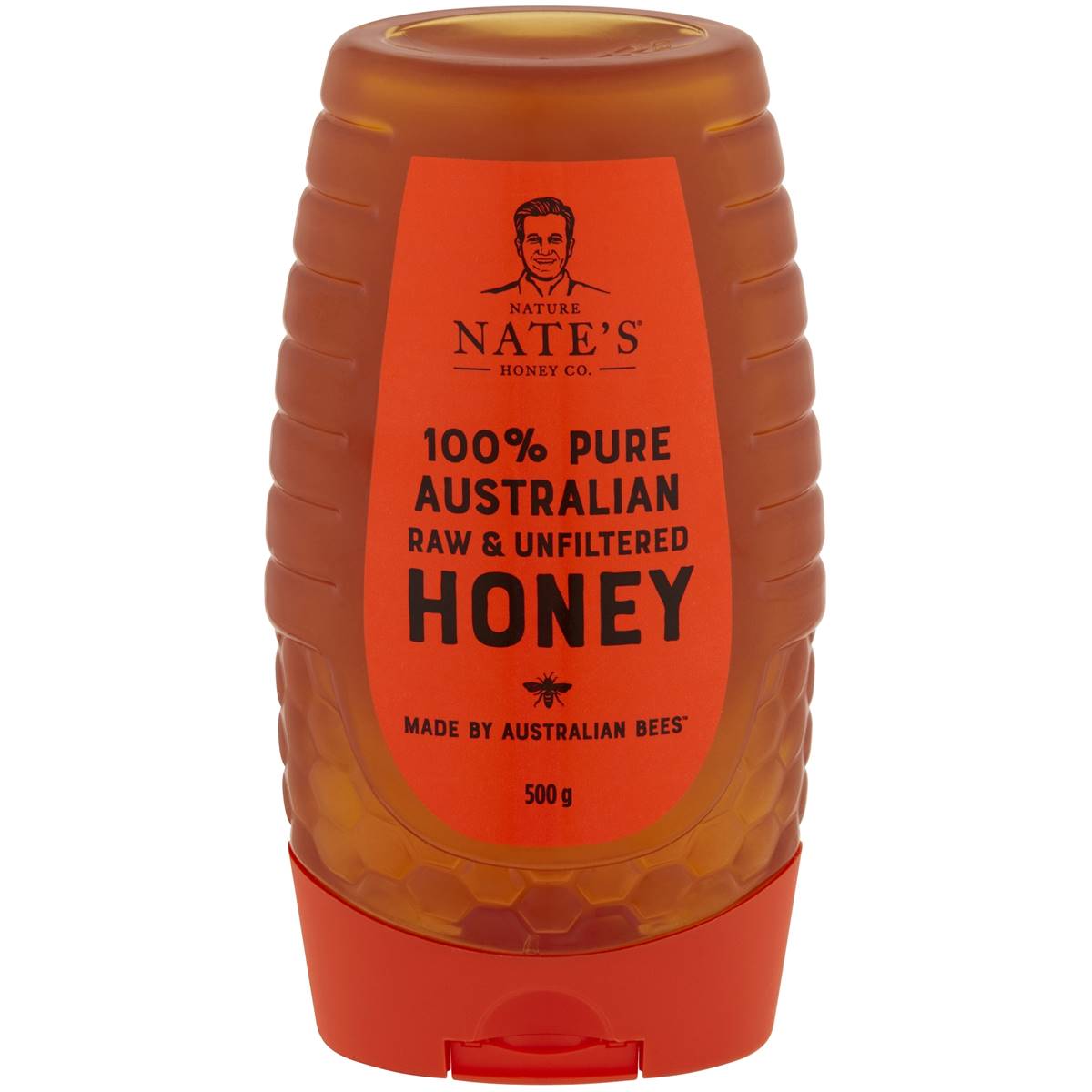 Nature Nate's 100% Pure Australian Raw & Unfiltered Honey 500g