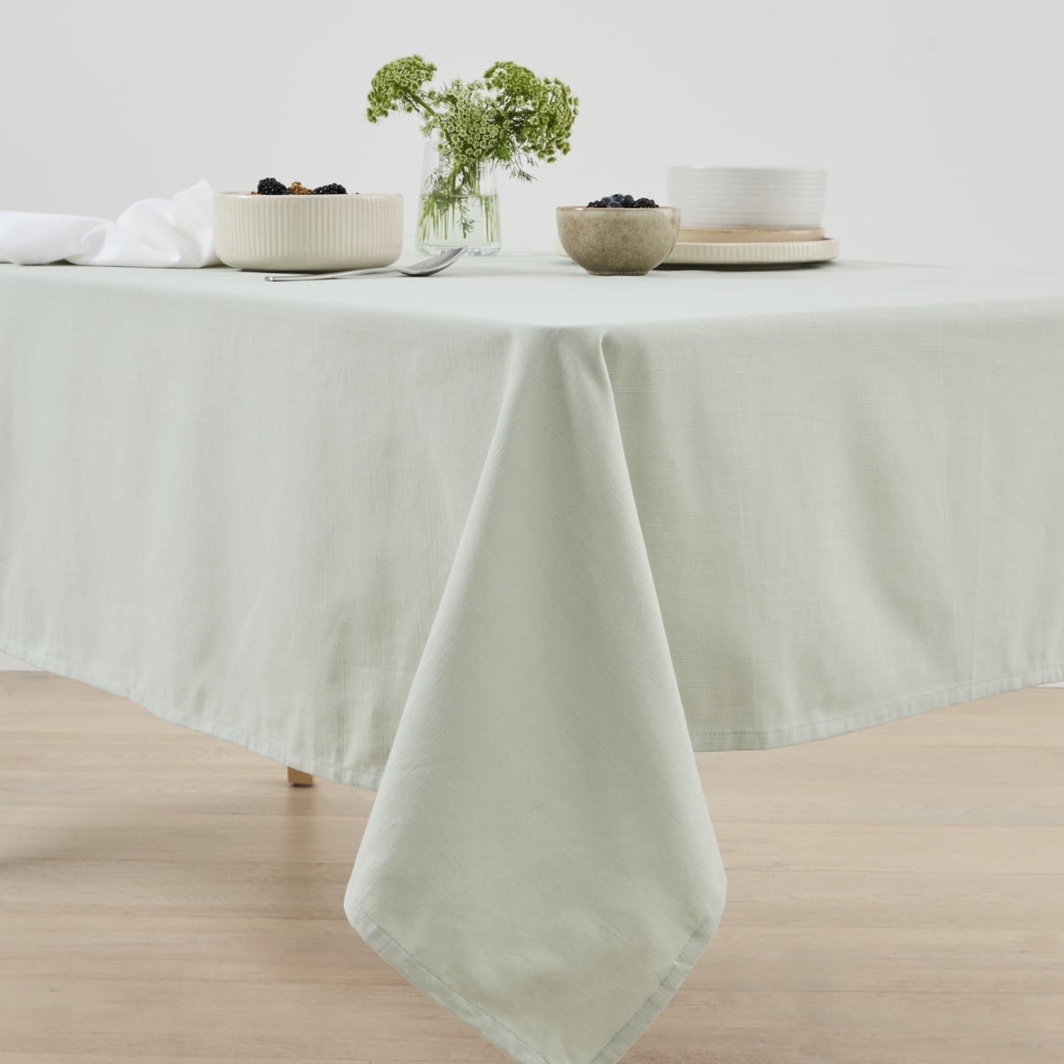 Sage Extra Large Linen Look Table Cloth