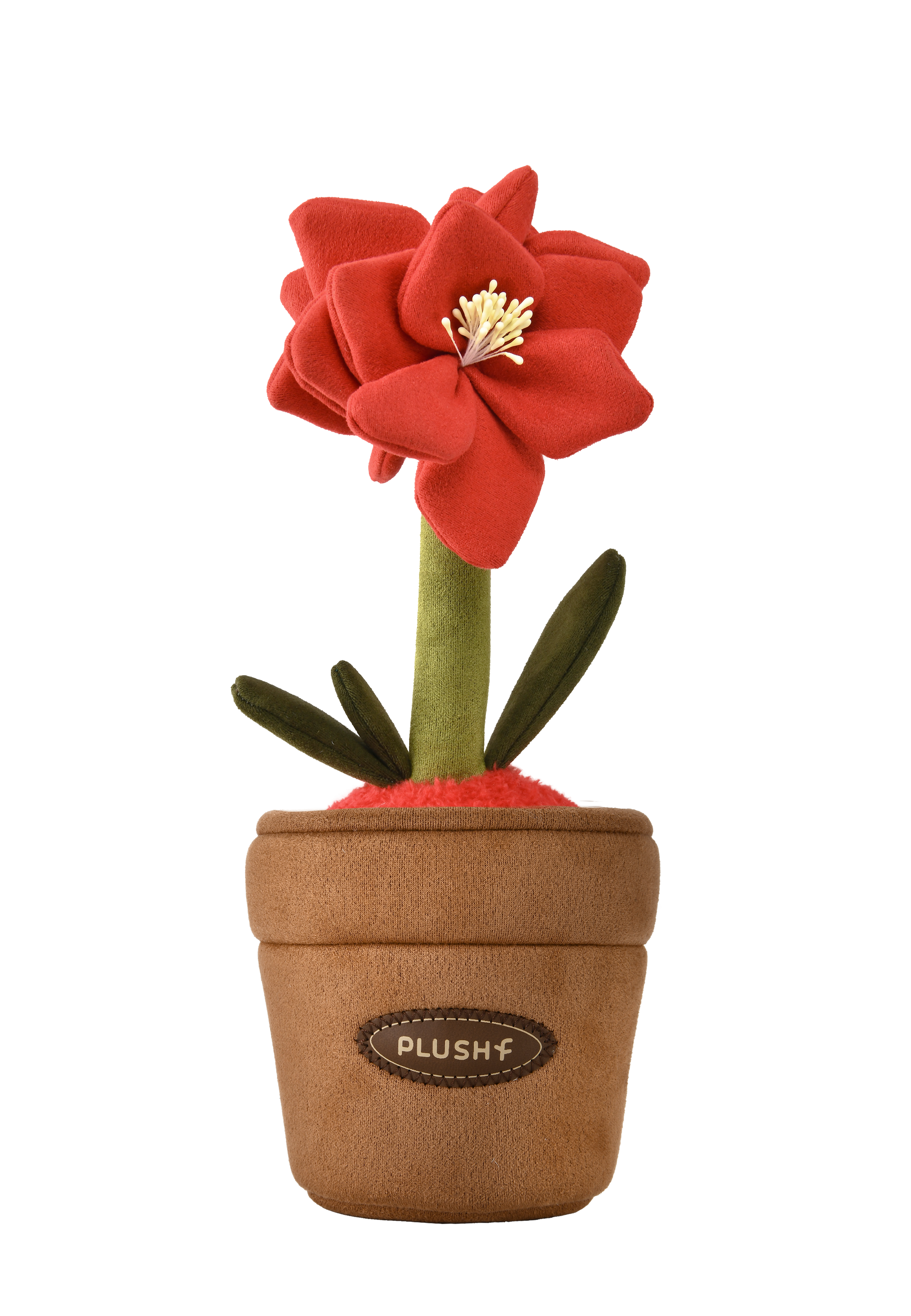 PlushWoods Amaryllis Plant Plush With Pot 25cm