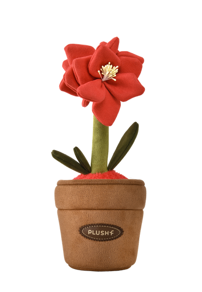 PlushWoods Amaryllis Plant Plush With Pot 25cm