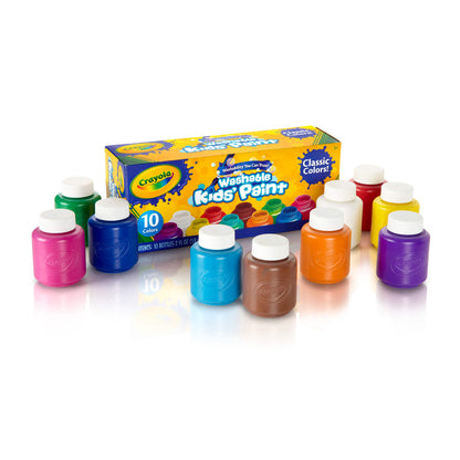 Crayola Washable Kids' Paint Classic - Pack of 10