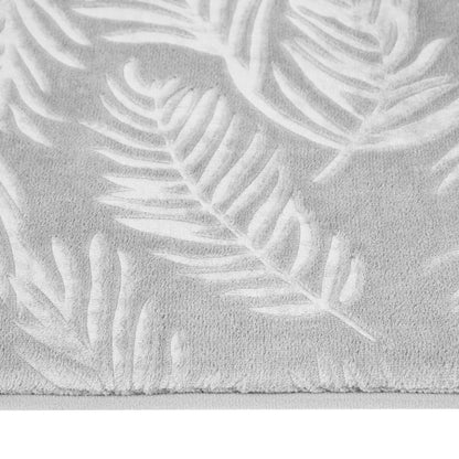 Memory Foam Bath Mat - Silver Leaf