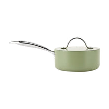 16cm Ceramic Non-Stick Saucepan - Green