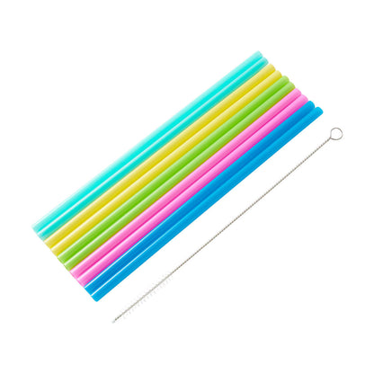 10 Piece Reusable Bright Straws