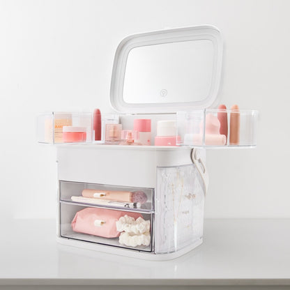 Cosmetic Caddy with Mirror