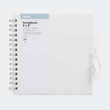 8in. x 8in. Scrapbook - White