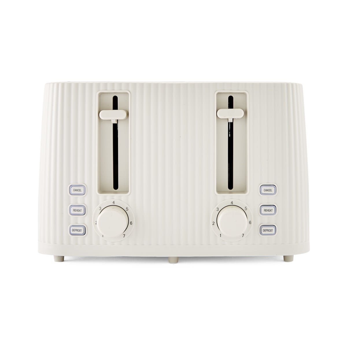 4 Slice Toaster Linear - Off White