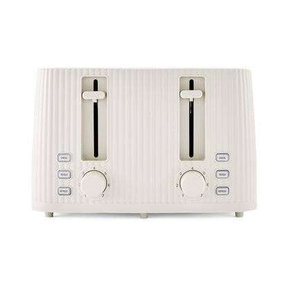 4 Slice Toaster Linear - Off White