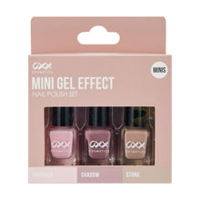 OXX Cosmetics 3 Pack Mini Gel Effect Nail Polish Set