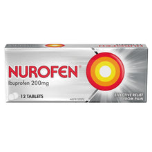 12 Pack Nurofen Ibuprofen 200mg tablets