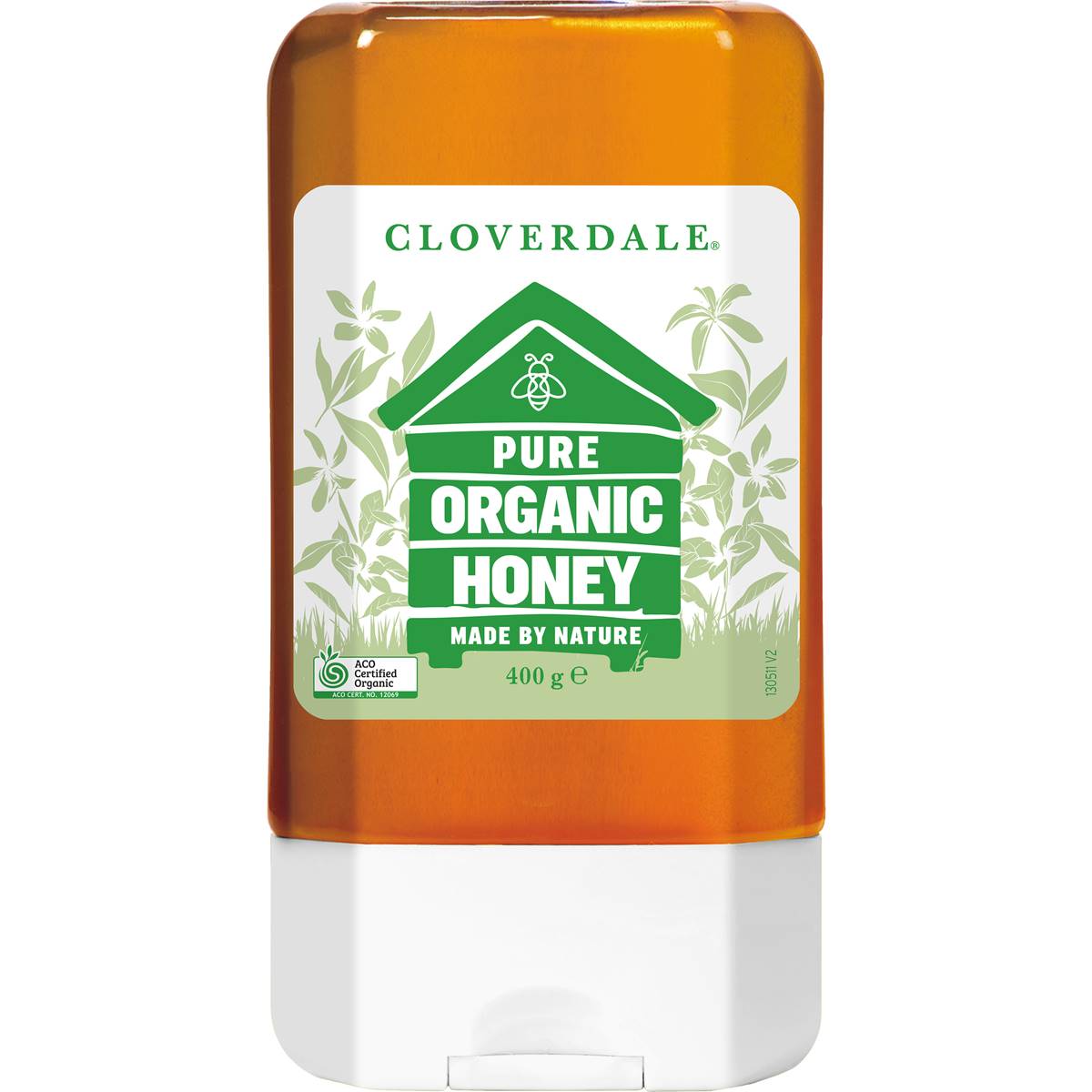 Cloverdale Pure Organic Honey Squeeze 400g