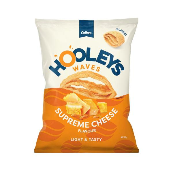 HOOLEYS WAVES SUPREME CHEESE 95G