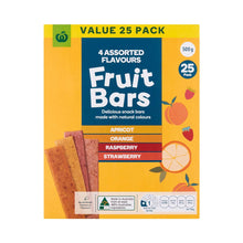 Woolworths Fruit Bars Assorted 25 Pack