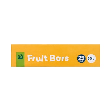 Woolworths Fruit Bars Assorted 25 pack