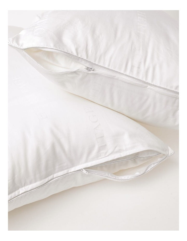 Cotton Pillow Protector 2 Pack in White