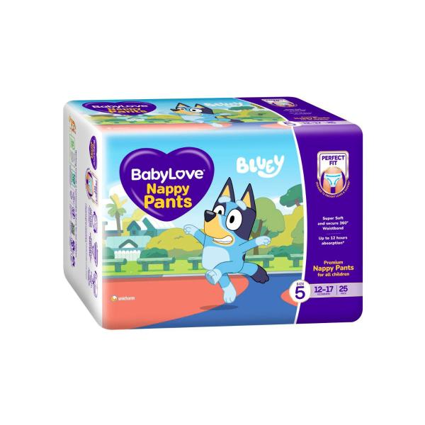 BABYLOVE NAPPY PANTS SIZE 5 (12-17KG) 25PACK