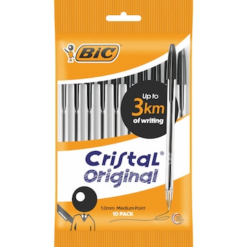 BIC Cristal Original Pen Black 10 pack