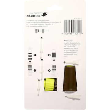Green Gardener Garden Hose Fitting Plastic 4 pack