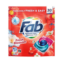 FAB LAUNDRY CAPSULES FRESH BLOSSOM 30 PK
