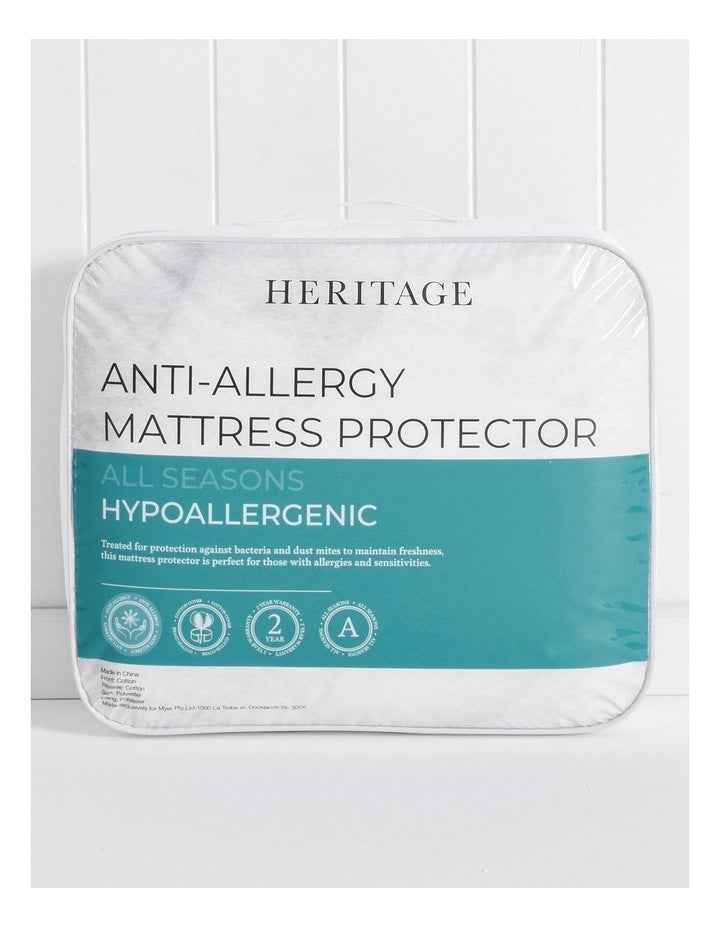 Allergy Sensitive Mattress Protector in White