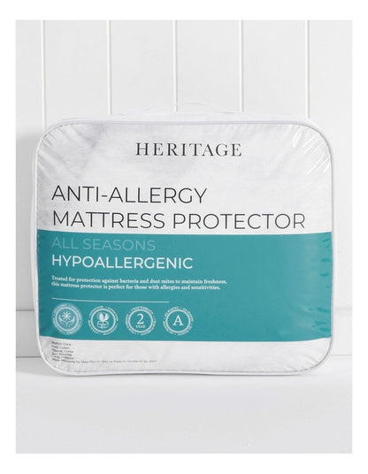 Allergy Sensitive Mattress Protector in White