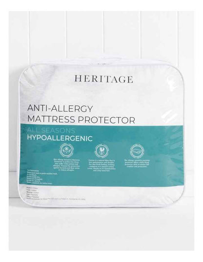 Allergy Sensitive Mattress Protector in White