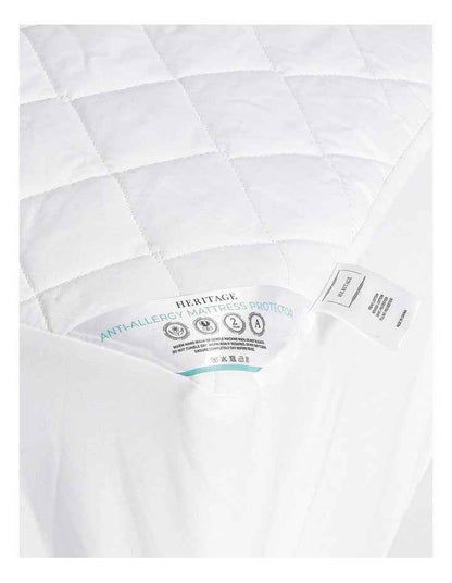 Allergy Sensitive Mattress Protector in White