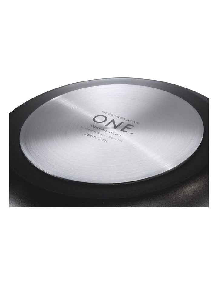 ONE Hard Anodised 6 Piece Cookset in Black