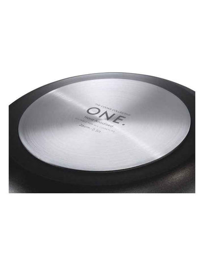 ONE Hard Anodised 6 Piece Cookset in Black