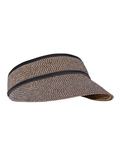 Cosmopolitan Visor in Black/Tan