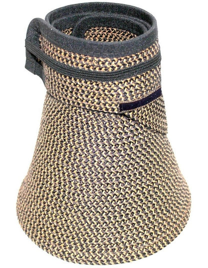 Cosmopolitan Visor in Black/Tan