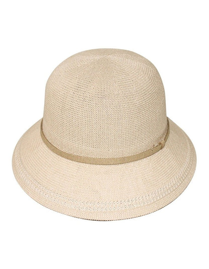 Lydia Cloche Hat in Beige