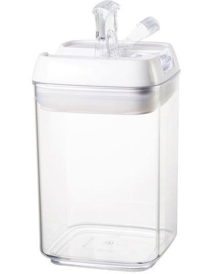 Airtight Food Canister 1200ml Set of 2 in White