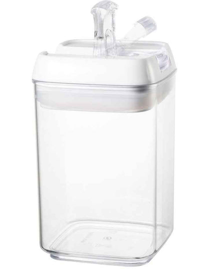 Airtight Food Canister 1900ml Set of 2 in White