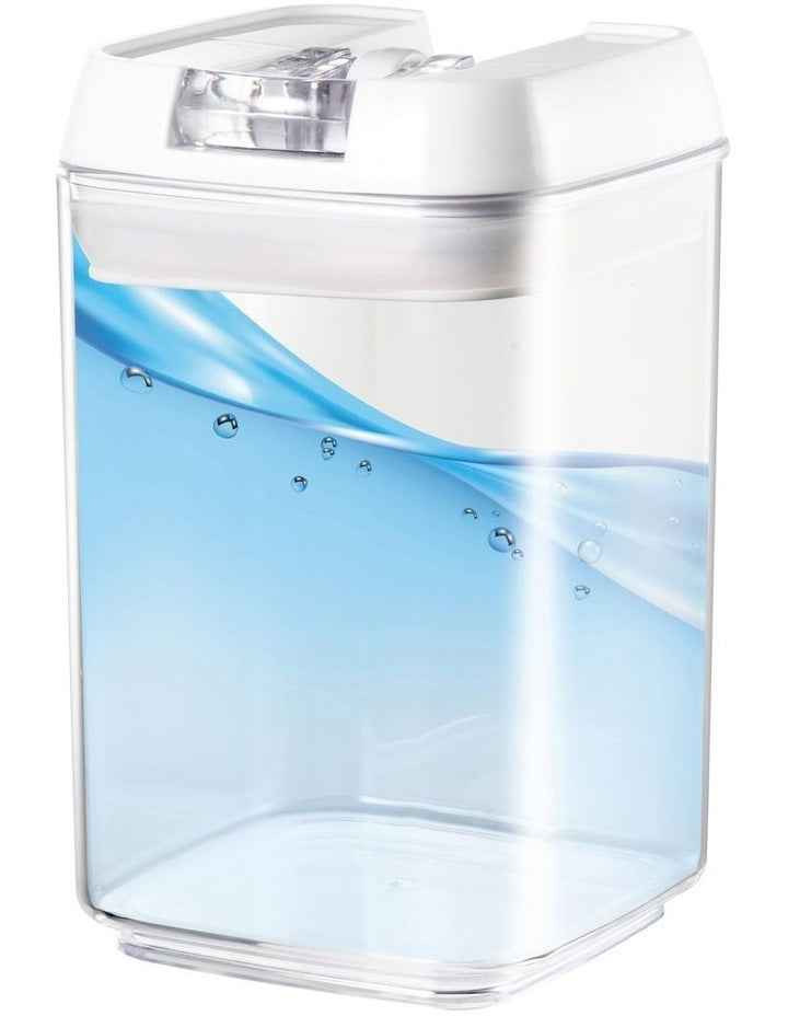 Airtight Food Canister 1900ml Set of 2 in White