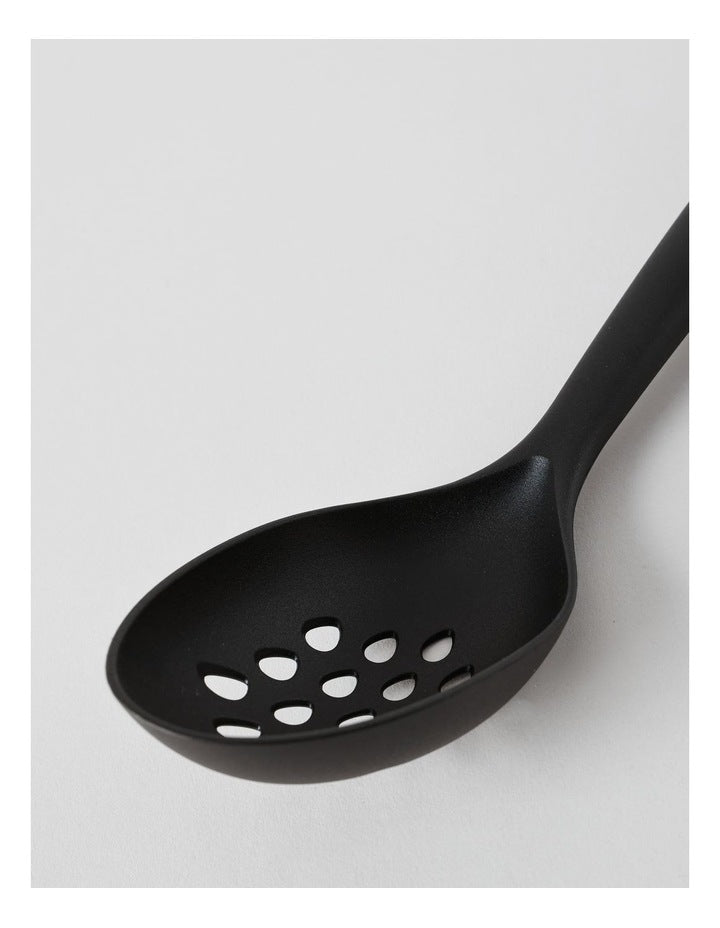 Nylon Slotted Spoon 35cm in Black